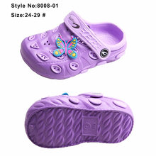 Hole Kids Cartoon Two Tone Double Color EVA Clogs Shoes